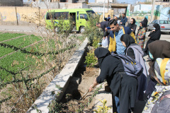 مراسم روز درختکاری باحضور همکاران و دانشجویان موسسه